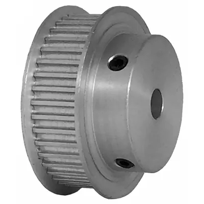 Dayton Timing Pulley: Curvilinear, Fixed, For 9 mm Belt Wd, 40 Teeth, 3 mm Pitch - HTD Section Fixed-Bore Timing Pulleys with Hub