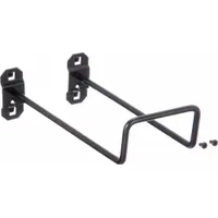 APPROVED VENDOR Double Closed Pegboard Hook: 8 1/2 in x 4 in, Screw-In, Surface, Black