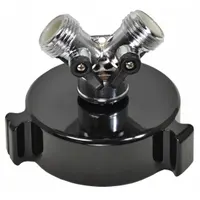 MOON AMERICAN Hazmat Adapter: NH x GHT, Aluminum, Wye Valve Body, Female x Male, Female NH, Plastic (MPN 428-2520754)