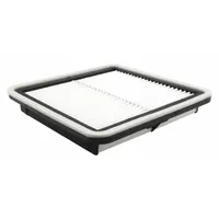Rectangular panel engine air filter for Subaru light duty trucks. Overall length 8 11/16 inches. Traps airborne contaminants to protect engine and maintain clean airflow for combustion