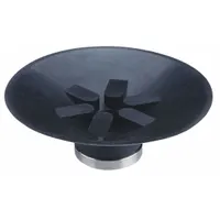 SMC Vacuum Pad: Flat with Ribs, w/o Adapter, 50 mm Pad Dia, Urethane Rubber, Brown, 60A (MPN ZP50CU)