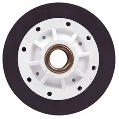Genuine OEM replacement drum roller for Whirlpool dryers. Supports and guides the drum during rotation, reducing friction and noise. Ensures smooth operation and extends appliance life.