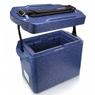 COLE-PARMER Cryogenic Storage Box: 11 3/8 in Overall Lg, 9 3/4 in Overall Wd, 6 3/4 in Overall Ht - Specimen Transport Coolers
