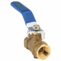 APPROVED VENDOR Manual Two-Way Ball Valve: 3/8 in, Brass, Straight, FNPT x FNPT, Full Port Ball Port (MPN G-ADV-38NLH)