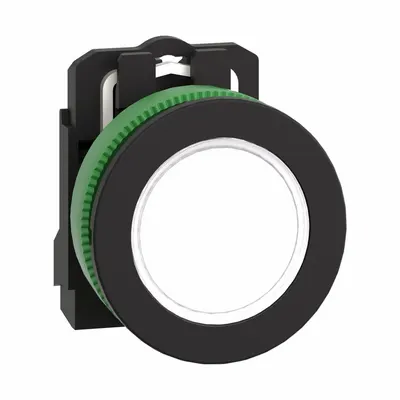 SCHNEIDER Pilot Light: 30 mm Panel Mounting Size, White, LED - LED Pilot-Lights