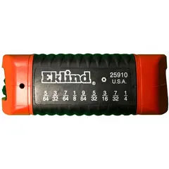 This folding hex key set contains 9 SAE hex keys with short, standard ends. The keys feature a black oxide finish. The fold-up design allows compact storage and quick size selection for tightening or loosening hex socket screws and bolts in mechanical assembly, maintenance, and repair tasks.