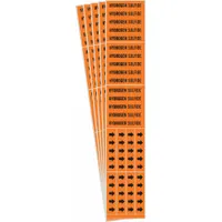 Pipe Marker: Hydrogen Sulfide, Orange, Black, Fits 3/4 in and Smaller Pipe O.D., With Arrows, 5 PK (MPN 7384-3C-PK)