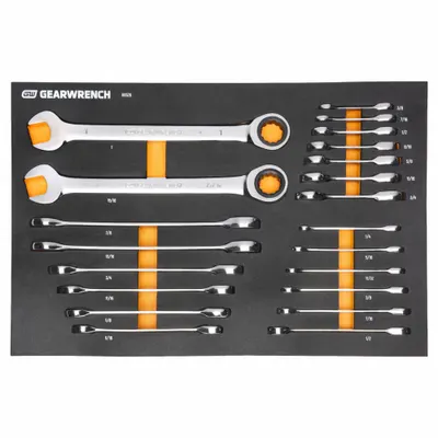 GEARWRENCH Hand Ratchet Set: Not Reversible, 20 1/4 in Overall Lg - Ratchet & Breaker Bar Sets