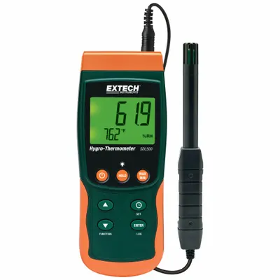EXTECH Temperature Humidity Meter: Cabled - Data Logging Temperature & Humidity Meters