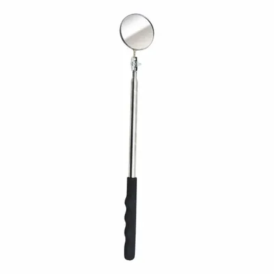 ULLMAN Inspection Mirror: 2 1/4 in Dia Mirror Size, Mirr. Mat. Glass - Standard Inspection Mirrors