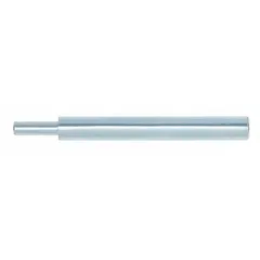 This setting tool is used to install 1/2-inch drop-in anchors into concrete or masonry. It features a steel construction with a plain finish and a female-threaded design. The tool ensures proper expansion and seating of the anchor for secure fastening.