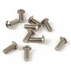 Black steel security screw designed to secure enclosures such as models 276, 277, 397, and 398. Used in industrial communication and safety equipment installations to prevent unauthorized access.