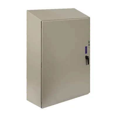 WIEGMANN Sloped Top Enclosure: Steel, 30 in x 26 in x 8 in, NEMA 12/13/3R/4, Solid Cover - Steel Washdown Enclosures