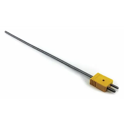Dayton Thermocouple Probe: -325°F to 2,280°F /-200°C to 1,250°C, Type K, Rounded Tip - Thermocouples for Gas Applications