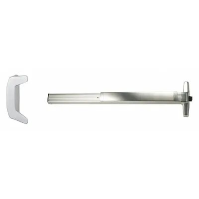 VON DUPRIN 33A-DT 3 26D Rim Exit Device, Touchbar, Chrome, Dummy Pull - Rim Push Bars