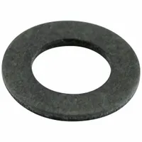 Fiber washer with 3/64 in length and 21/64 in inside diameter. Used as a sealing component in fuel filter assemblies to prevent leaks at the mounting point