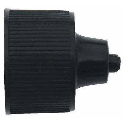 OEM Black LDPE Replacement Bottle Cap, 1 fl oz, For 5FVE9 - Adhesive Bottle Caps & Tips