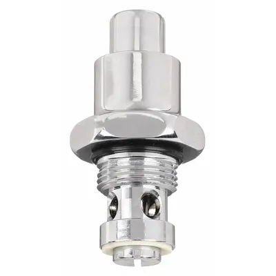 ZURN Foot Pedal: Zurn, Brass, Chrome Finish, 1 3/8 in Overall Wd - Faucet Foot Pedal & Knee Pedal Replacement Parts