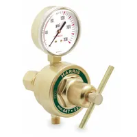 HARRIS Gas Regulator: Single Stage, CGA 025 Inlet, 9/16"-18 M LH Outlet, 50 psig, Neoprene Diaphragm (MPN 447-50-CL)