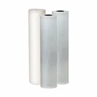 Drop-in water filter cartridge for drinking fountains and beverage machines. Features catalytic carbon media with 0.5 micron filtration rating and 5 gpm flow rate. Overall height 23 7/8 inches