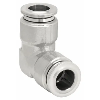 AIGNEP USA Stainless Steel Push-to-Connect Elbow Fitting, 1/2 in OD x 1/2 in OD - Stainless Steel Tube Fittings