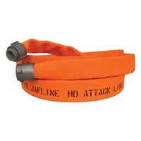 JAFLINE HD Fire Hose: Double Jacket, 2 1/2 in Hose Inside Dia, 25 ft Hose Lg, Orange (MPN HD250O025-NH250)