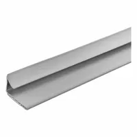 Self-adhesive perimeter door seal with batwing profile, made from elastomeric/graphite/vinyl material in gray. Standard adhesive bond for mounting around door perimeters to contain fire and smoke
