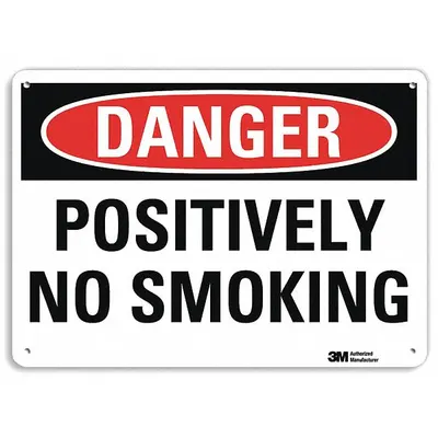LYLE Danger: Positively No Smoking Sign - Danger: Positively No Smoking Signs