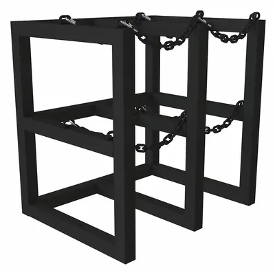 DURHAM MFG Vertical Gas Cylinder Rack - Vertical Gas Cylinder Racks