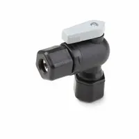 PARKER Manual Two-Way Ball Valve: 1/2 in, Polypropylene, Angle, Sweat x Sweat, Full Port Ball Port (MPN FTPPB8VEU8)