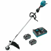 MAKITA Battery-Powered String Trimmer: 17 in Cutting Wd, Straight Shaft, Not Capable, 30 cc, 5.0 Ah (MPN GRU03T)
