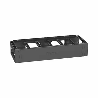 PANDUIT Horizontal Single-Sided Manager: Horizontal, 2 U, Single Side Sides - Horizontal Finger-Style Cable Managers