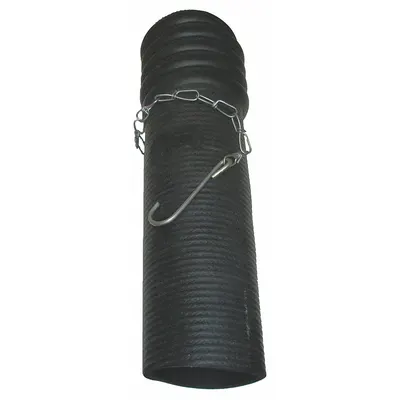 HI-TECH DURAVENT Exhaust Hose Connector, 3 in OD, Screw On, Rubber - Exhaust Hose Connectors