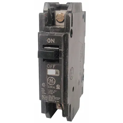 GE Miniature Circuit Breaker: THHQC, 30 A, 120/240V AC, Single Phase, 22kA at 120/240V AC - THQC & THHQC Series, Unit-Mount GE Miniature Circuit Breakers