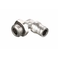 Nickel-plated brass tube fitting with BSPP male thread and push-to-connect port for 12 mm OD tubing. Silver finish. Used in pneumatic and fluid-handling systems for connecting tubing to threaded ports
