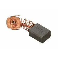 Replacement carbon brush for DYNABRADE models 51580, 51582, 51583, 51584, and 51585. Conducts electrical current between stationary and moving parts in the motor, enabling operation in industrial grinding, deburring, and finishing applications
