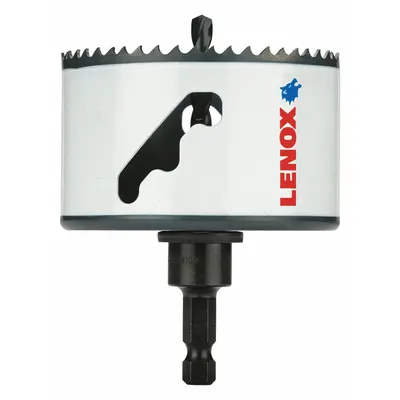 LENOX 3-1/2 in Bi-Metal Hole Saw with Attached Arbor - Multi-Material-Cutting Hole Saws with Attached Arbor