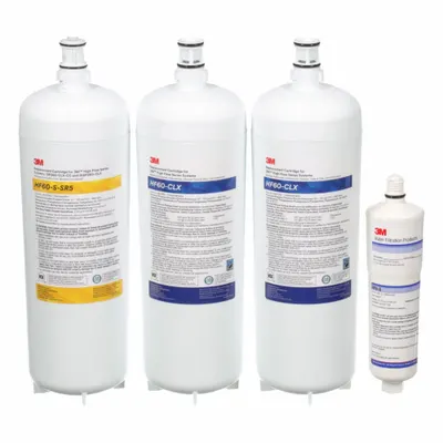 3M Filter Pack: 0.2 micron, 7 gpm, 70,000 gal, 5 7/8 in Overall Ht - Quick-Connect Drinking Fountain & Beverage Machine Water Filters