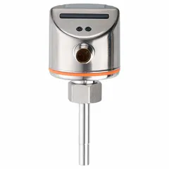 Insertion-style thermal-dispersion flow switch with PNP output, adjustable set point, and normally closed switch position. Features a 7/10 in NPT connection and 250 mA DC contact rating. Suitable for monitoring liquid or gas flow in industrial systems such as pump protection, cooling circuits, and process control.