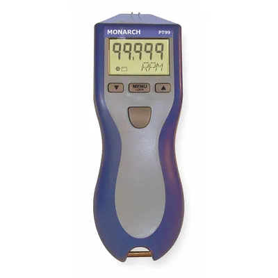 MONARCH Tachometer: +/-0.01% RPM Accuracy, 0.001 RPM, 99,999 RPM Max Non-Contact RPM - Non-Contact Tachometers