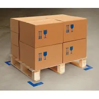 Floor Marking Tape: L, Solid, Blue, No Legend, 2 in x 6 in, 55 mil Tape Thick, Mighty Line®, 100 PK (MPN ANGLEB)