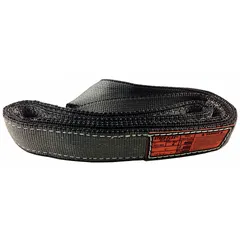 This 2-ply nylon web sling features protected edges and twisted eyes for secure lifting and rigging. With a 6 ft length and 3,200 lb vertical hitch capacity, it is suited for industrial material handling tasks such as hoisting and positioning loads.