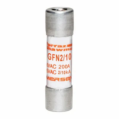 MERSEN Fuse: GFN Series, Midget, Time-Delay, 200 mA, 250 V AC, 13/32 in x 1 1/2 in - Time-Delay Cylindrical Fuses