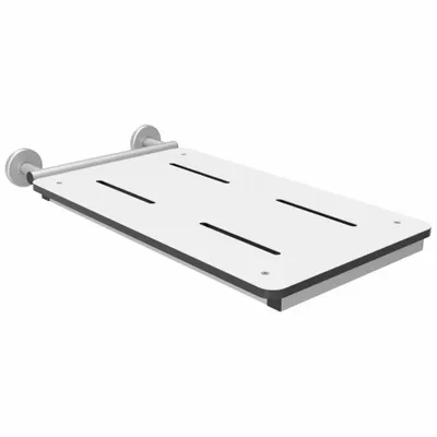 WINGITS Shower Bench: Phenolic/Stainless Steel, 29 in Max. Seat Wd - Shower Benches & Seats