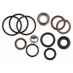 This repair kit is used to service unloader valves on pressure washers. It is designed for fluid temperatures up to 200°F and helps regulate high pressure water systems. The kit includes components necessary for restoring proper unloader valve function.