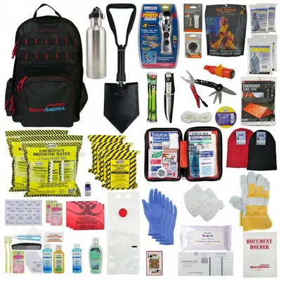 READY AMERICA Emergency Survival Kit, 2-Person, Backpack, 70451 - Emergency Survival Kits