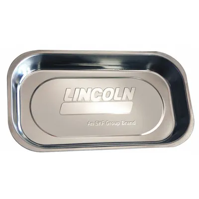 LINCOLN Magnetic Tool Tray, Silver, 8 5/6 in Lg, 5 in Wd, 1 5/24 in Ht - Fleet and Vehicle Maintenance