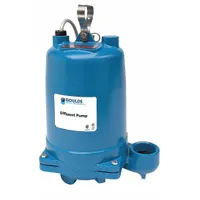 GOULDS Effluent Pump: 1 1/2 hp, 240V AC, Single Phase, 94 gpm Flow Rate @ 10' of Head, Cast Iron, WE (MPN WE1512HH)