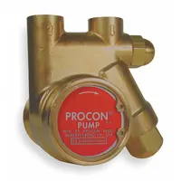 PROCON Rotary Vane Pump: Direct Drive, Low-Lead Brass Body, 3/8" NPT, 125 gph Max. Flow, 1/2 in SS (MPN 141A125F11AA 250)