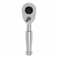 TEKTON Quick-Release Ratchet: Pear, Reversible, 3 in Overall Lg, Polished, 4° Min Arc Swing (MPN SRH11503)